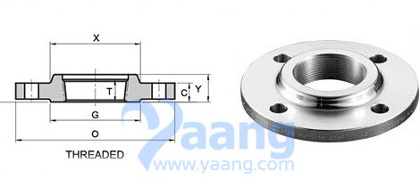 Threaded Flange Drawing