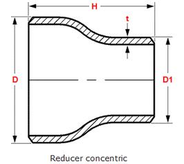 Concentric Reducer Drawing