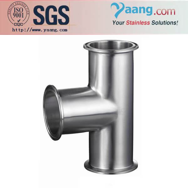Sanitary Clamped Tee- Stainless Steel Sanitary and Food Grade Pipe Fittings