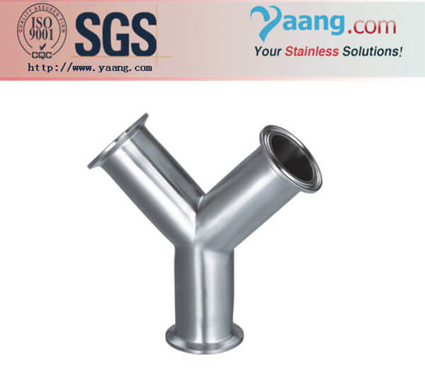 Sanitary Stainless Steel Y Type Clamp Tee-Tube Fittings--Quick Series
