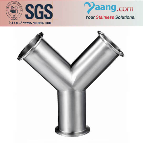 Sanitary Y-type Tee- Stainless Steel Sanitary and Food Grade Pipe Fittings