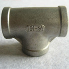 NPT BSPT BSP DIN2999 Casting Stainless Steel Female Threaded Pipe Tee