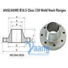 ANSI/ASME B16.5 Class 150 Weld Neck Flanges