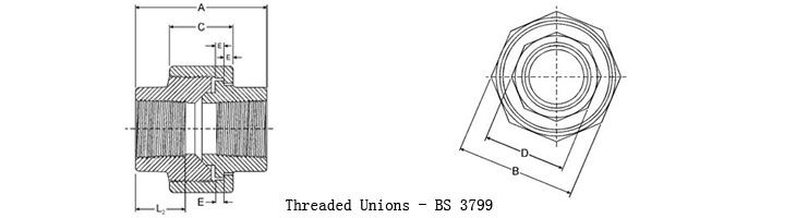 Stainless steel 304 304L 316 316L Threaded and Socket welded Unions
