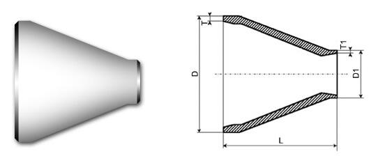 Concentric Reducer Drawing