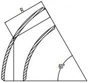 Drawing of 60 Degree Elbow