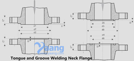Welding Neck Flange Tongue and Groove