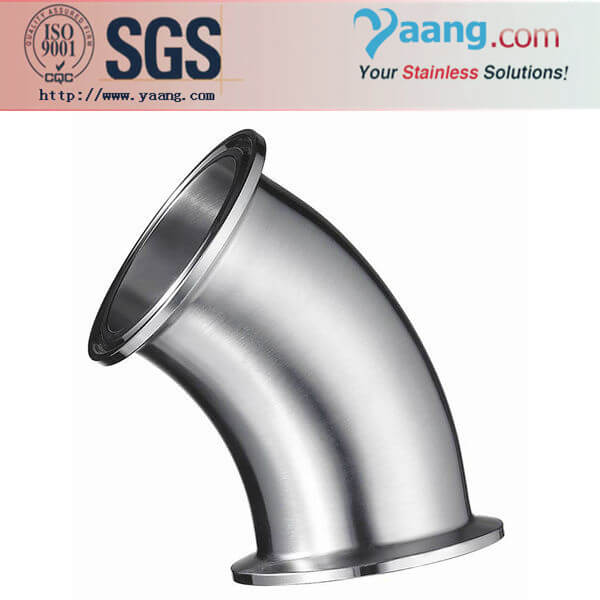 45Degree Clamped Elbow- Stainless Steel Sanitary and Food Grade Pipe Fittings