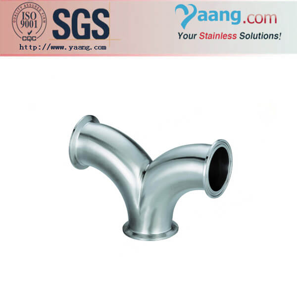Sanitary Stainless Steel Y Type Clamp Tee2-Tube Fittings--Quick Series